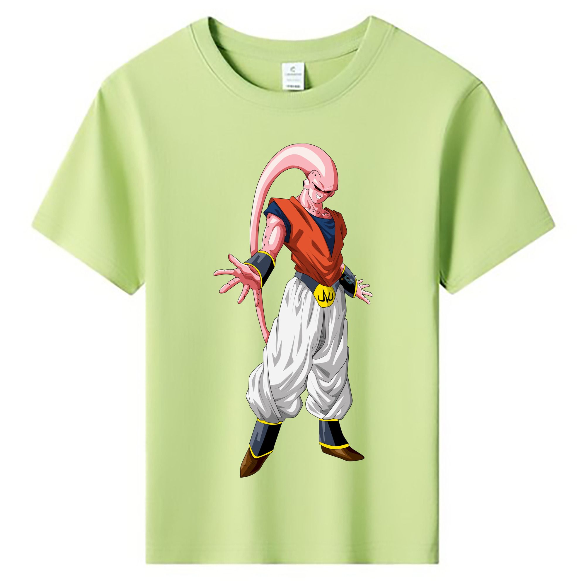 （画像用） ドラゴンボール 魔人ブウ DRAGON BALL Majin Buu 綿100％キッズTシャツ（フロントプリント）